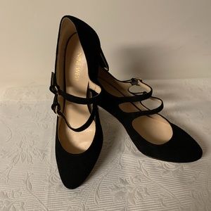 Black Suede Nine West Heels